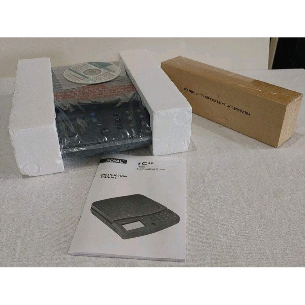 Royal RC40 40-Pound Rate Calculating Shipping Scale - Excellent  Open Box New